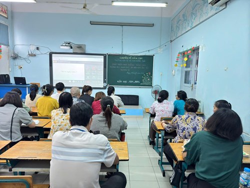 Chuyên đề Liên cụm - Phat triển nhà trường thông qua trường học hạnh phúc và văn hóa ứng xử tại đơn vị  ( 4.10.2024 )