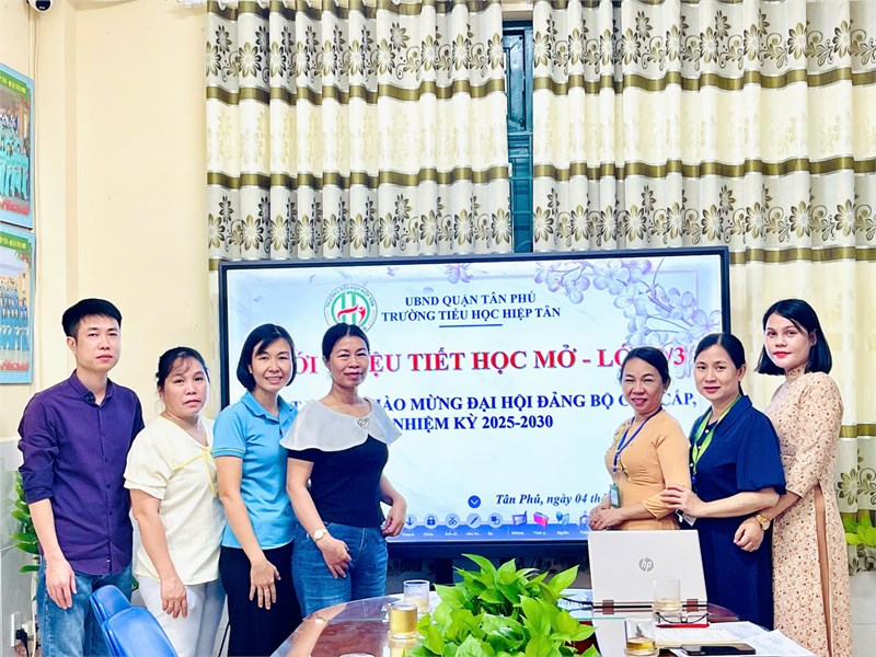 Tổ chuyên môn 3 tổ chức giới thiệu hoạt động tiết học mở - lớp 3/3
