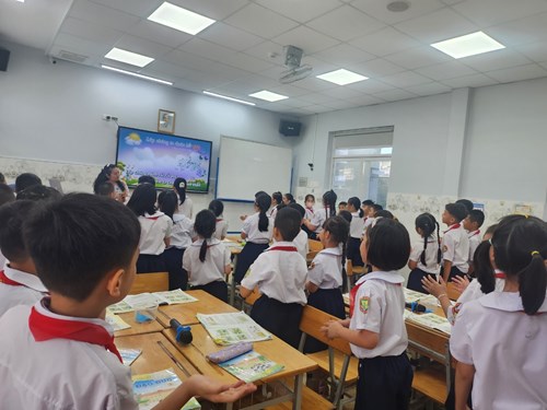 Tiết học  Lớp học mở môn Đạo đức  - Bài: Em xử lý bất hòa với bạn bè (Tiết 2) của lớp Ba 4