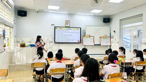 Lớp học mở tiết  Hoạt động tập thể - Tổng kết tháng 3  của lớp Năm 2