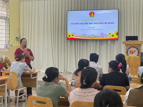 Tập huấn Tổ chức Đại hội Liên Đội -- Năm học: 2024 - 2025