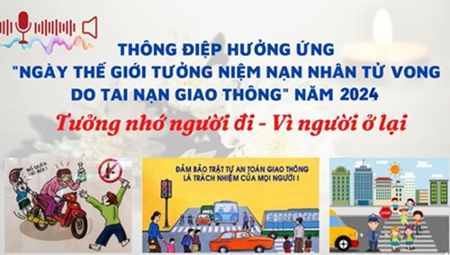 THÔNG ĐIỆP
Hưởng ứng “Ngày thế giới tưởng niệm các nạn nhân tử vong 
do tai nạn giao thông” năm 2024