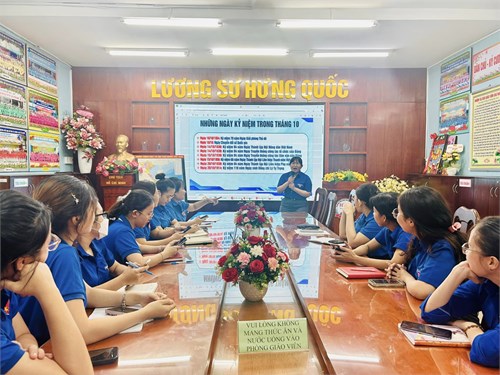 Sinh hoạt chủ điểm tháng 9-10/2024.