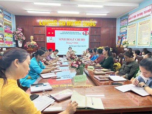 🌻🌻🌻Ngày 25/9/2024, Chi bộ Huỳnh Văn Chính đã tổ chức buổi sinh hoạt Chi bộ định kì tháng 9/2024 và triển khai Chuyên đề quý III/2024.