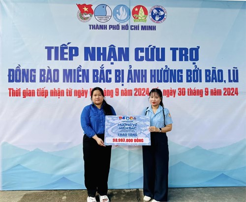 🌷🌷🌷Sáng nay, ngày 23/9/2024 Liên đội đã thực hiện đóng góp tất cả kinh phí HS đóng góp (98.983.000 đồng) giúp đỡ, ủng hộ đồng bào miền Bắc bị ảnh hưởng do cơn bão số 3 (YAGI) về Trung tâm Công tác xã hội Thanh niên Thành phố do Thành Đoàn phát động.