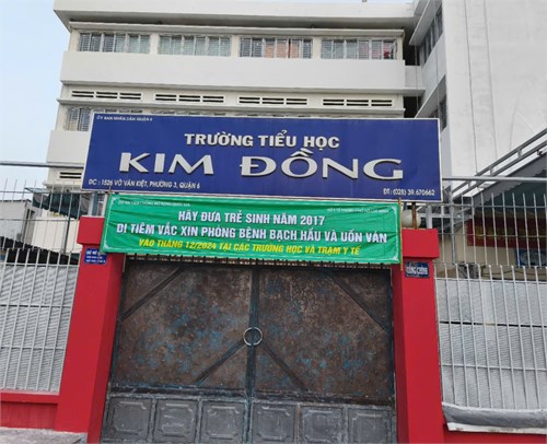 Trường TH Kim Đồng tiêm vắc xin Bạch hầu _Uốn ván