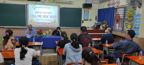 HỌP BAN ĐẠI DIỆN CMHS Lần 2 - NH 2023-2024