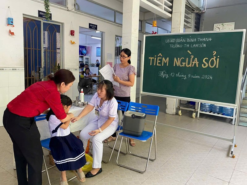 Tiêm ngừa Sởi năm học 2024-2025