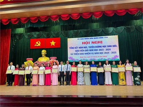Hội nghị  Tổng kết năm học 2023-2024  Ngành Giáo dục quận Bình Tân