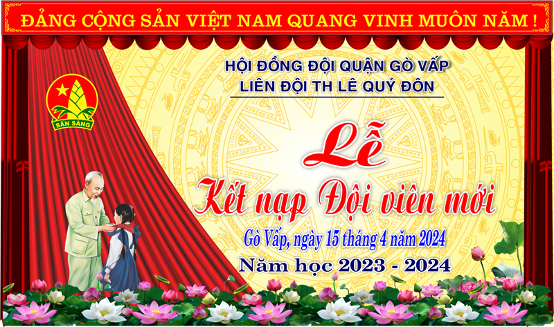 Lễ kết nạp Đội viên mới năm học 2023-2024