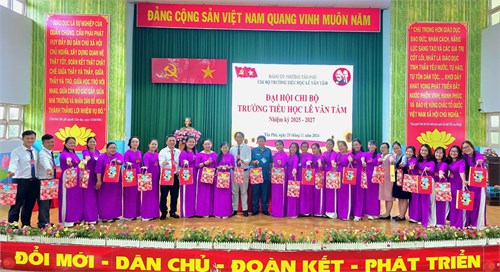 Đại hội Chi bộ Trường Tiểu học Lê Văn Tám nhiệm kỳ 2025 - 2027