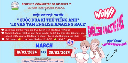 Cuộc đua kì thú tháng 03 kì 7 - english amazing race - period 7