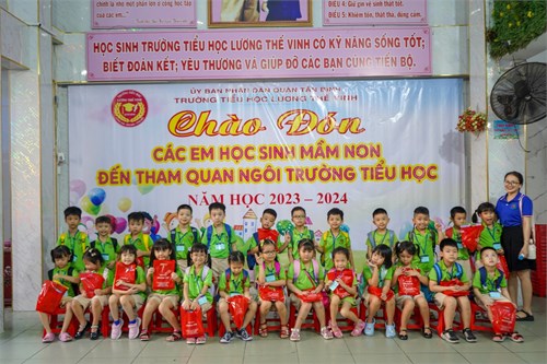 Chương trình Đón học sinh mầm non tham quan ngôi trường tiểu học - Năm học 2023 - 2024
