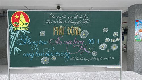 Chào cờ tuần 7 Liên đội Trường Tiểu học Lương Thế Vinh tổ chức phong trào Nụ cười hồng đợt 1 với chủ đề “Cùng bạn đến trường” năm học 2024 – 2025.