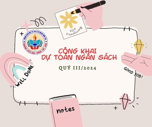 Trường Tiểu học Lương Thế Vinh công khai ngân sách Quý III năm 2024