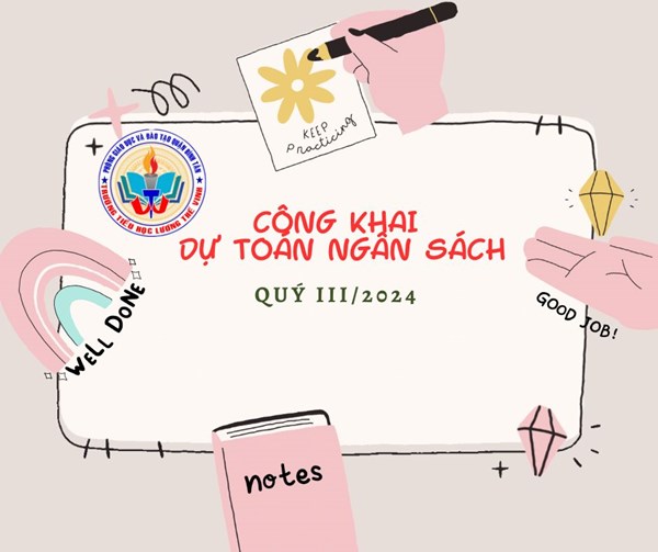 Trường Tiểu học Lương Thế Vinh công khai ngân sách Quý III năm 2024