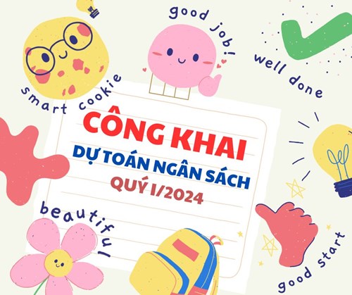 Trường Tiểu học Lương Thế Vinh công khai ngân sách Quý I năm 2024