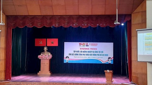 Thầy Nguyễn Trọng Hiếu - TPT đội tham gia tập huấn, bồi dưỡng nghiệp vụ công tác Đội cho lực lượng Tổng phụ trách đội Thành phố Hồ Chí Minh ngày 21/11/2024
