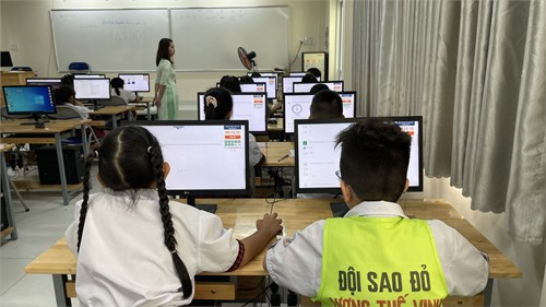 Một số  hình ảnh kỳ thi khảo sát chất lượng lớp 3 năm học 2023-2024
