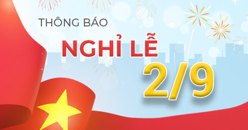 Trường Tiểu học Lương Thế Vinh thông báo về treo cờ Tổ quốc và nghỉ lễ Quốc Khánh 02/9 năm 2024.