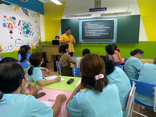 Tập huấn công tác Vệ sinh An toàn Thực phẩm tại Trường Tiểu học Lương Thế Vinh