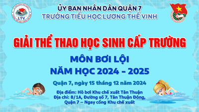 Giải Thể thao học sinh cấp Trường - Môn Bơi lội - Năm học 2024 - 2025
