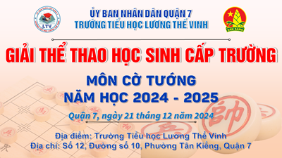 Kết quả Giải Thể thao học sinh cấp Trường - Môn Cờ tướng - Năm học 2024 - 2025