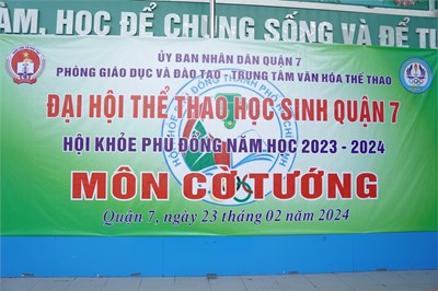 Môn Cờ tướng Hội khoẻ Phù Đổng năm học 2023-2024
