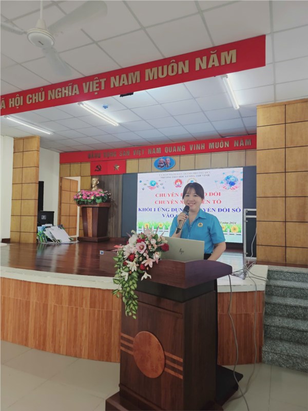 Chuyên đề trao đổi chuyên môn liên tổ: Giải pháp ứng dụng chuyển đổi số trong dạy học