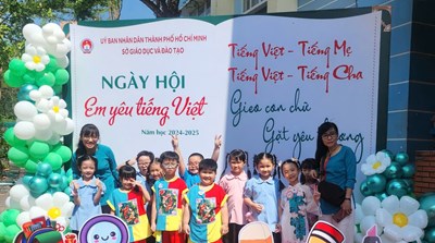 Tham gia ngày hội  Em yêu tiếng Việt  năm học 2024-2025