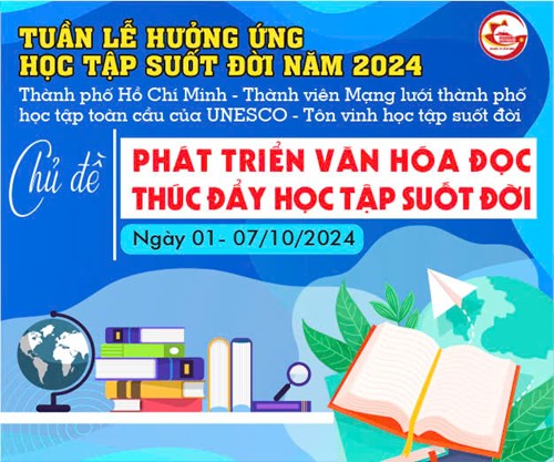 Hưởng ứng Tuần lễ học tập suốt đời năm 2024 với chủ đề  Phát triển văn hóa đọc thúc đẩy học tập suốt đời 
