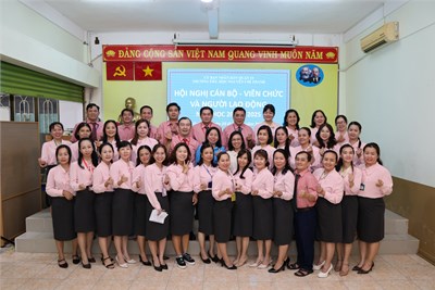 Đại hội viên chức - người lao động Trường Tiểu học Nguyễn Chí Thanh năm học 2024 - 2025