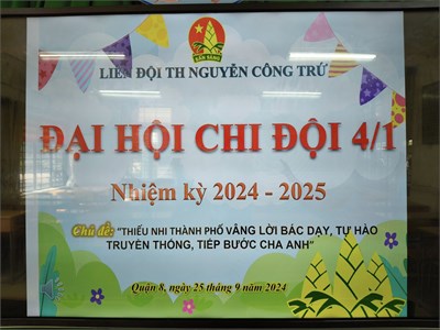 Đại hội chi đội năm học 2024-2025