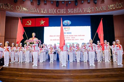 Hội nghị tổng kết công tác đội và phong trào thiếu nhi năm học 2023 – 2024, triển khai nhiệm vụ năm học 2024 – 2025