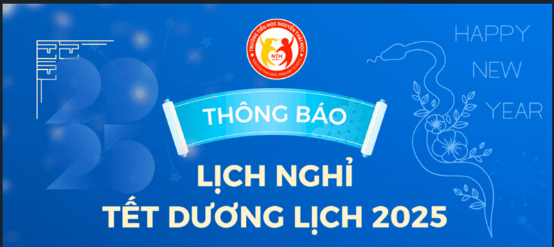 Thông báo: Lịch nghỉ Tết Dương lịch năm 2025