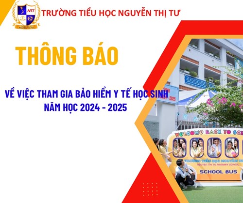 Thông báo về việc tham gia bảo hiểm y tế học sinh năm học 2024-2025