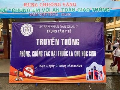 Truyền thông  về   Phòng, chống tác hại của thuốc lá  và  bệnh Sởi  năm học 2024 - 2025.