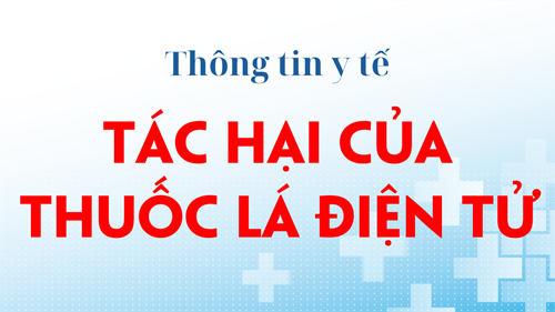 Tác hại của thuốc lá điện tử