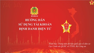 Hướng dẫn sử dụng tài khoản Định danh điện tử