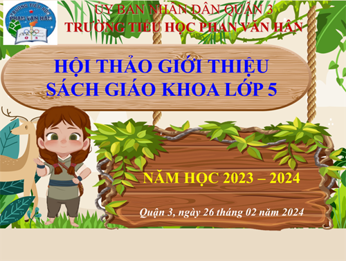 Hội thảo giới thiệu sách giáo khoa lớp 5.