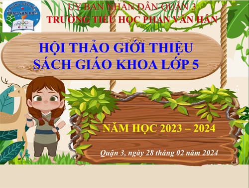 Hội thảo giới thiệu sách giáo khoa lớp 5.