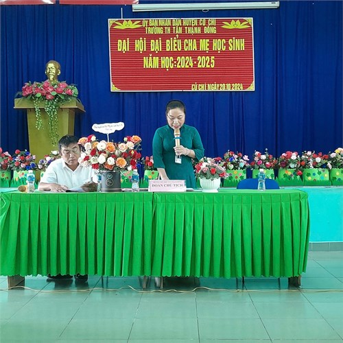 Đại hội đại biểu cha mẹ học sinh năm học 2024-2025