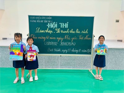 Hội thi làm thiệp - vẽ tranh theo bìa sách