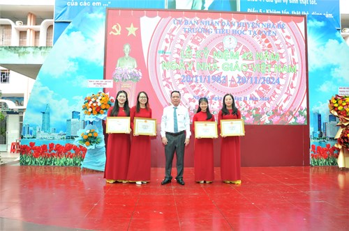 Chúc mừng các Cô đạt giải cao trong Hội thi: Giáo viên chủ nhiệm giỏi cấp Huyện năm học 2023-2024 