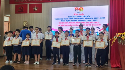Hội nghị tổng kết công tác đội và phong trào thiếu nhi quận 5 năm học 2023 - 2024