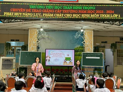 Chuyên đề thao giảng  Phát huy năng lực, phẩm chất cho học sinh Lớp 1 trong môn Tự nhiên và Xã hội 