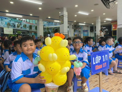 Trường Tiểu học Trần Quang Diệu chào đón 
các thiên thần nhỏ vào lớp 1 năm học 2024 - 2025