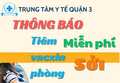 Thông báo tiêm vacxin phòng sởi