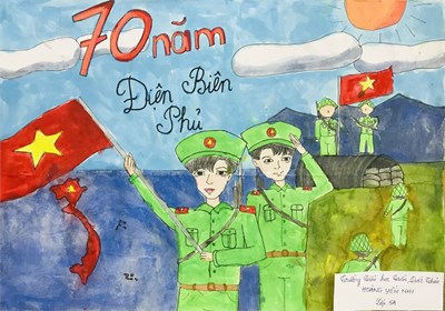 Tổng hợp bài dự thi Ngày hội sắc màu - cuộc thi vẽ tranh dành cho thiếu nhi năm 2023 với chủ đề “Em là chiến sĩ nhỏ Điện Biên”