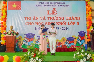 Lễ tri ân và trưởng thành cho học sinh lớp 5 niên khóa 2019 - 2024